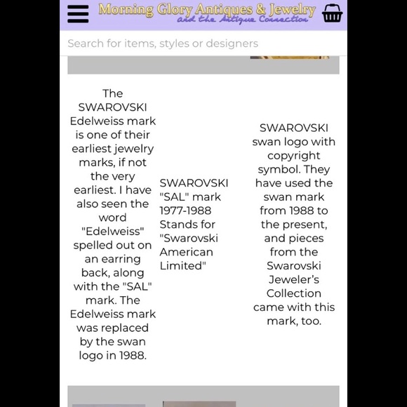 Swarovski snail shell  swan stamped brooch and earring set - Picture 7 of 8